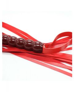 Ribbed Flogger 64cm - red