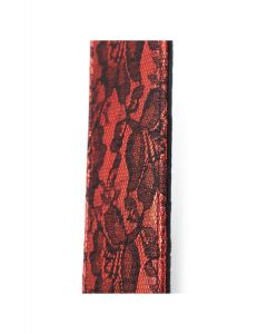Lace paddle 37cm black/red
