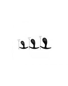Dark Droplets 3 Piece Curved Silicone Anal Trainer Set