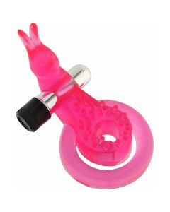 Cock & Ball Ring Rabbit Jelly Vibrator