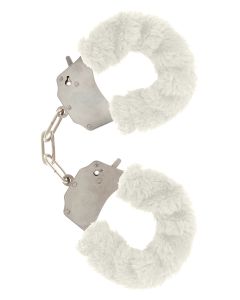 Furry Fun Cuffs White Plush