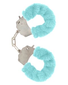 Furry Fun Cuffs Pale Blue Plush