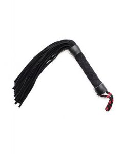 Suede Flogger 38 cm - black