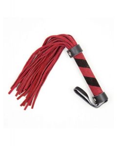 Suède flogger 27cm red/black