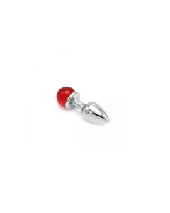 Anal Plug Ball Gem Red