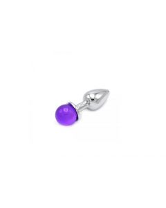 Anal Plug Ball Gem Purple