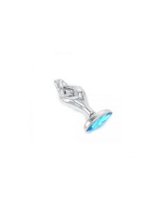 Fist Buttplug Blue Gem L